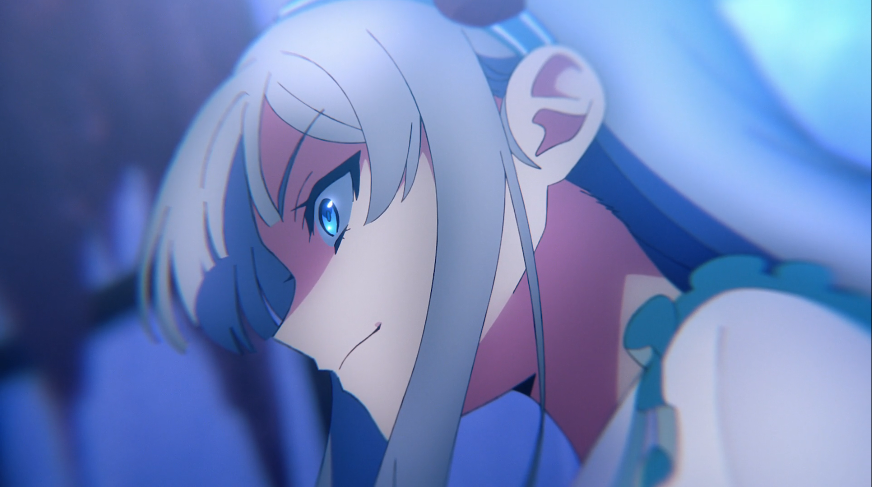 アニメ第3話で、アンゼルに戦いの楽しみを奪われて怒るニア・リストン